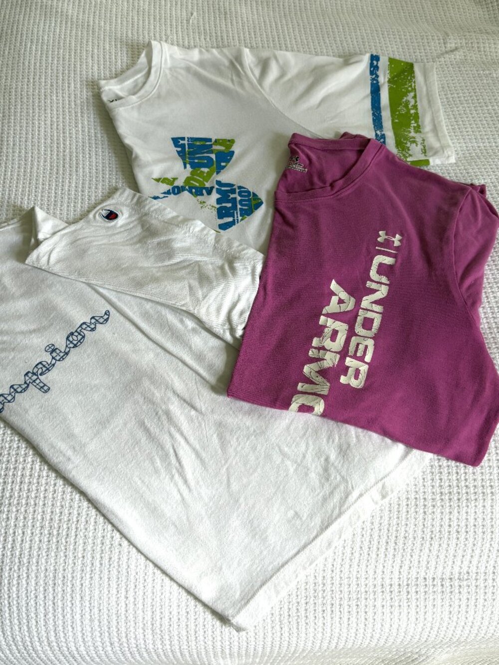3 Ladies T Shirts - Under Armour - Champion
